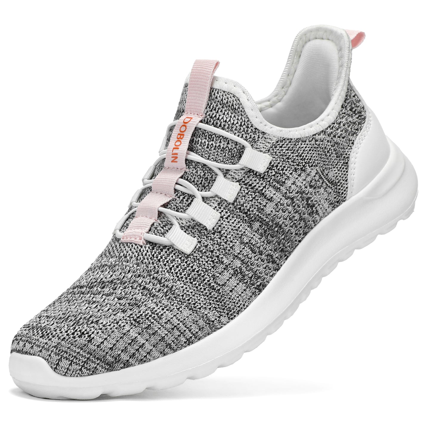 DOBOLIN Walking Shoes Women Hands Free Slip on Sneakers with Arch Support