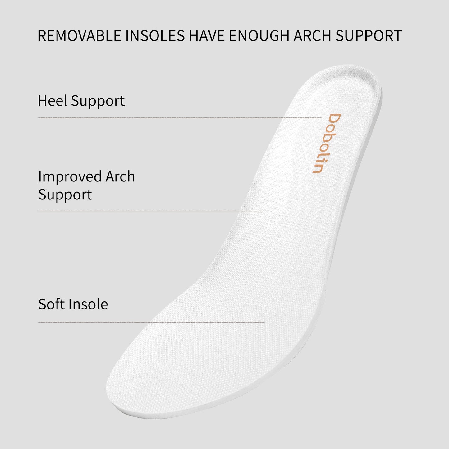 DOBOLIN Walking Shoes Women Hands Free Slip on Sneakers with Arch Support