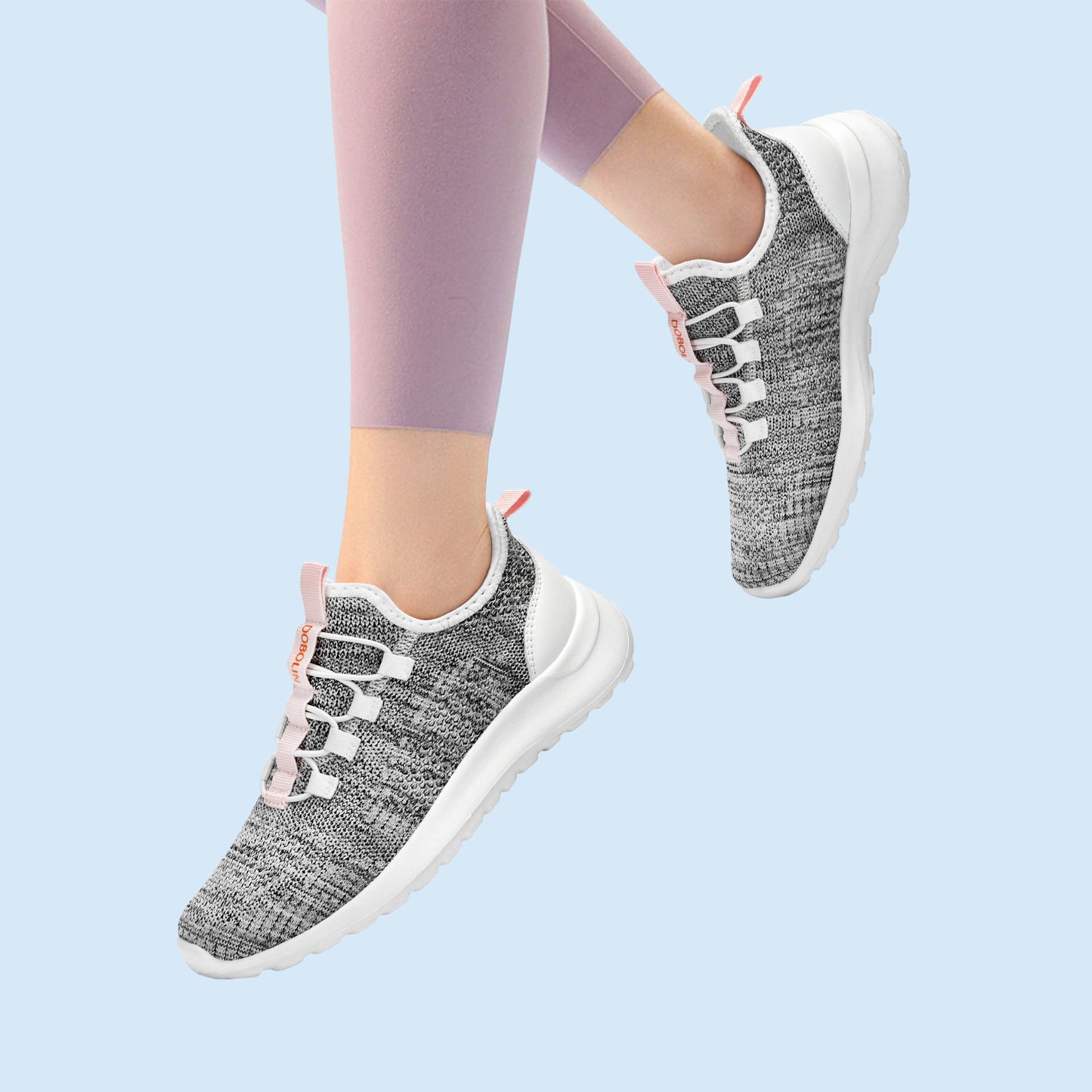 DOBOLIN Walking Shoes Women Hands Free Slip on Sneakers with Arch Support