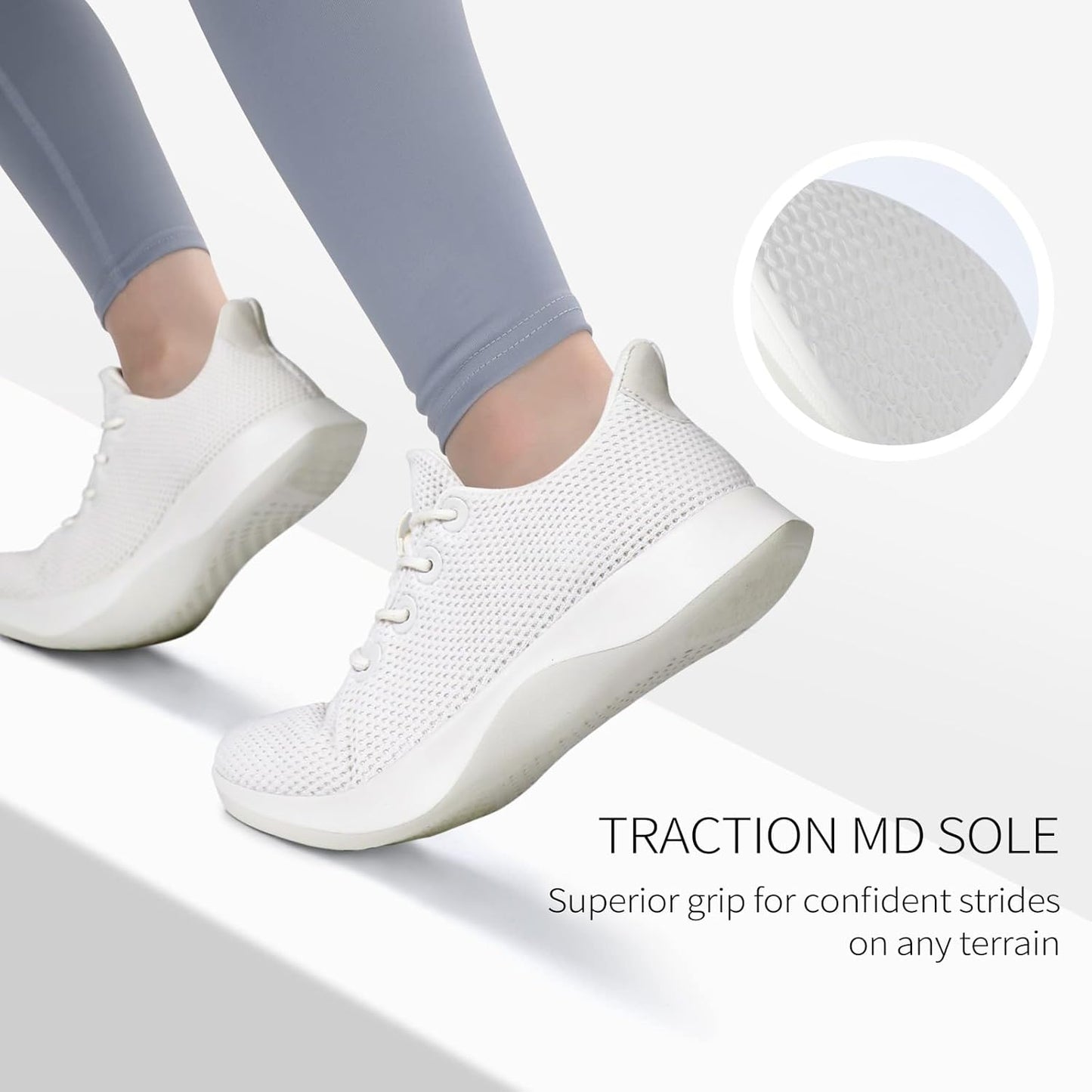 Tennis Walking Shoes Womens Slip on Sneakers with Arch Support