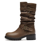 Mid Calf Boots Wide Toe Box