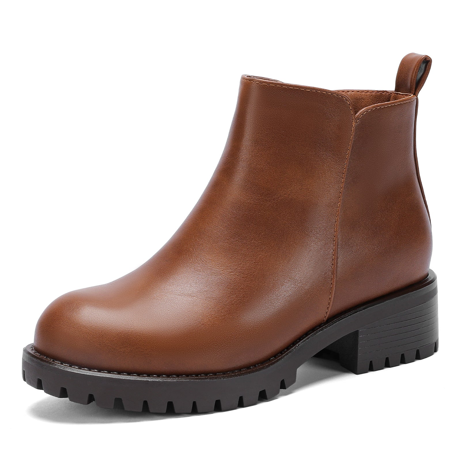 Chelsea Boots Slip On Zipper Lug Sole