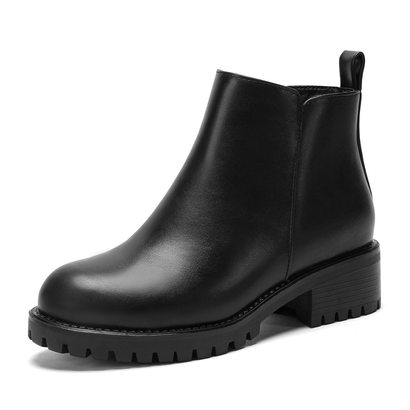 Chelsea Boots Slip On Zipper Lug Sole