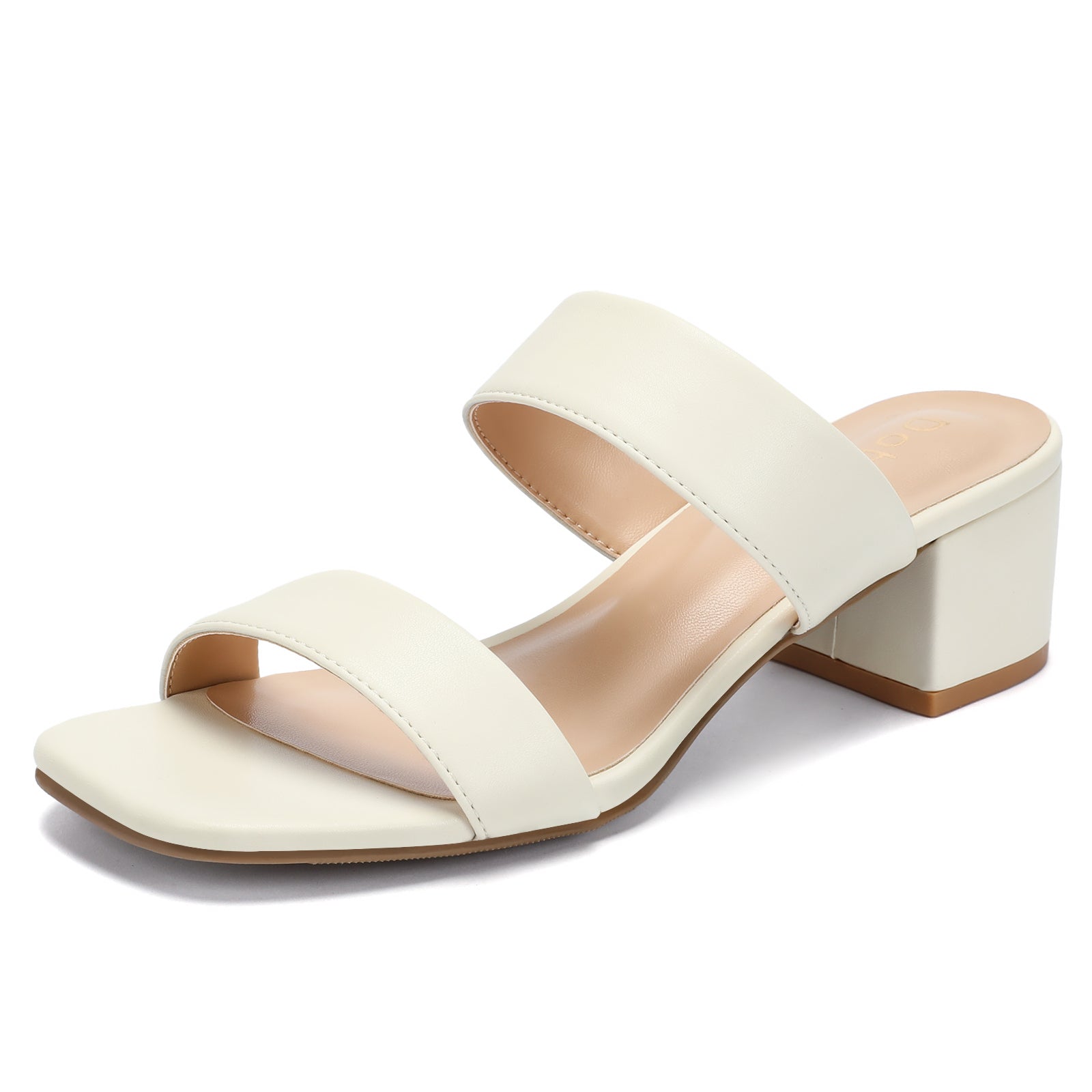 Wide Width Women's Heeled Sandals Low Heels 2-Inch