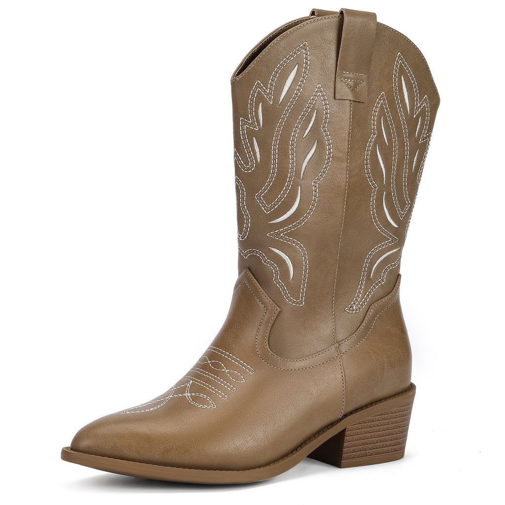 Wide Calf Cowboy Boots for Women