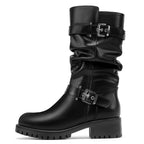 Mid Calf Boots Wide Toe Box