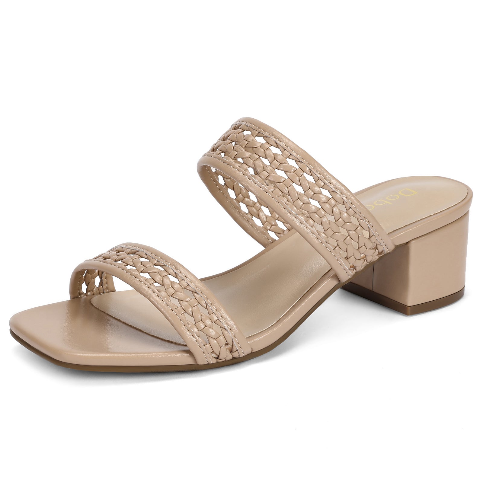 Wide Width Women's Heeled Sandals Low Heels 2-Inch