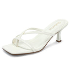 Wide Width Kitten Heels Flip Flops Sandals