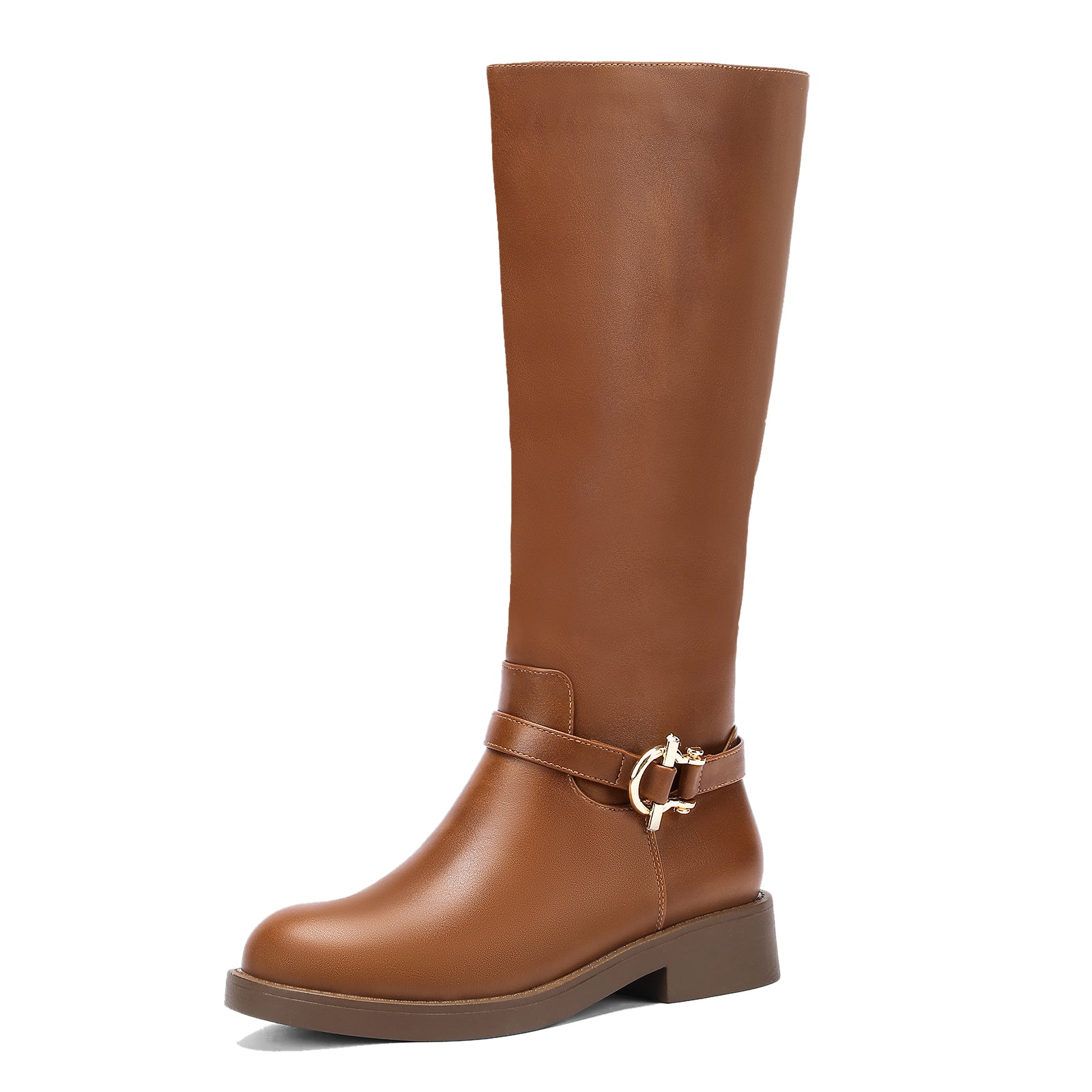 Knee High Boots With Side Zipper