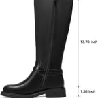 Knee High Boots With Side Zipper