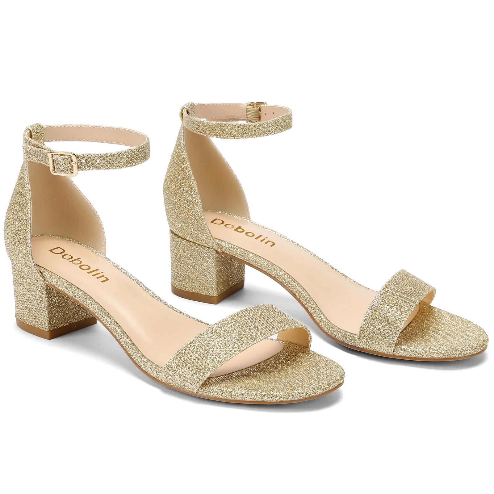 Women's Heeled Sandals 1.77 Inch Low Block Chunky Heels