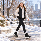 DOBOLIN Women's Warm Winter Snow Ankle Boots