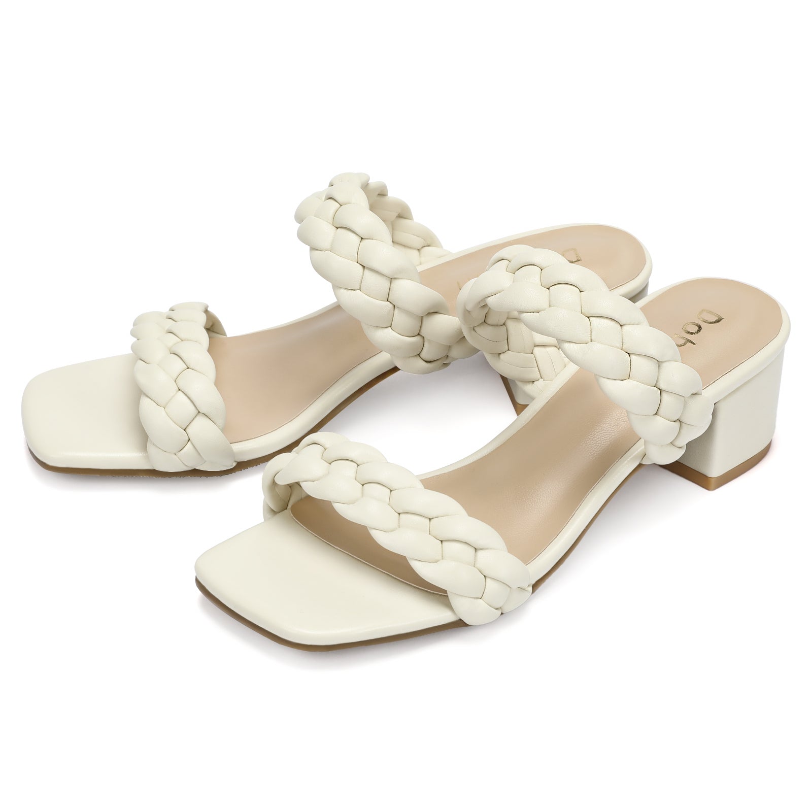 Braided Dressy Sandals Square Open Toe