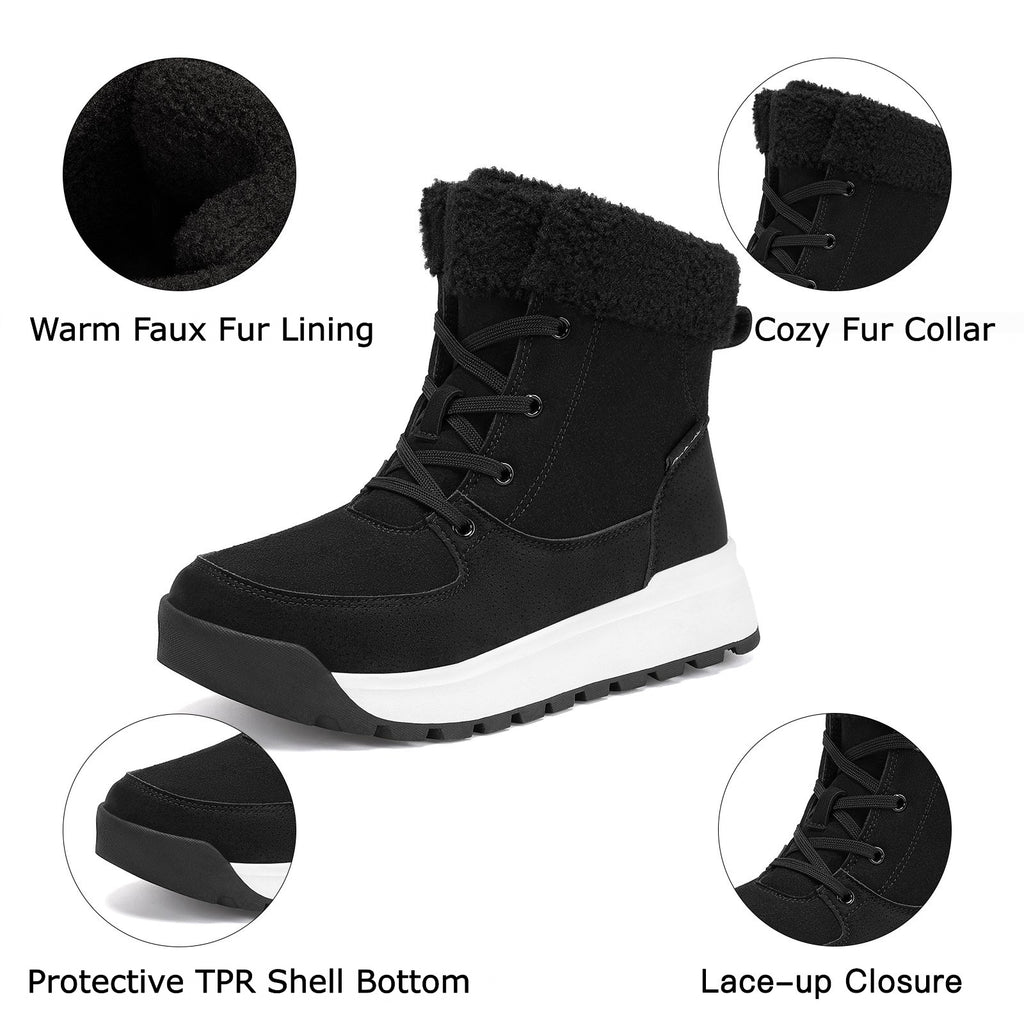 DOBOLIN Women's Warm Winter Snow Ankle Boots