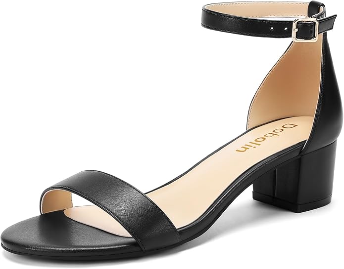 Women's Heeled Sandals 1.77 Inch Low Block Chunky Heels