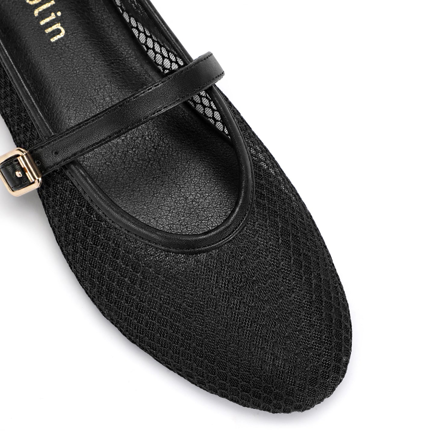Mesh Ballet Flats for Women Round Toe Mary Jane Shoes Sexy Fishnet Trendy Dressy Ballerina Flat Shoes 2025