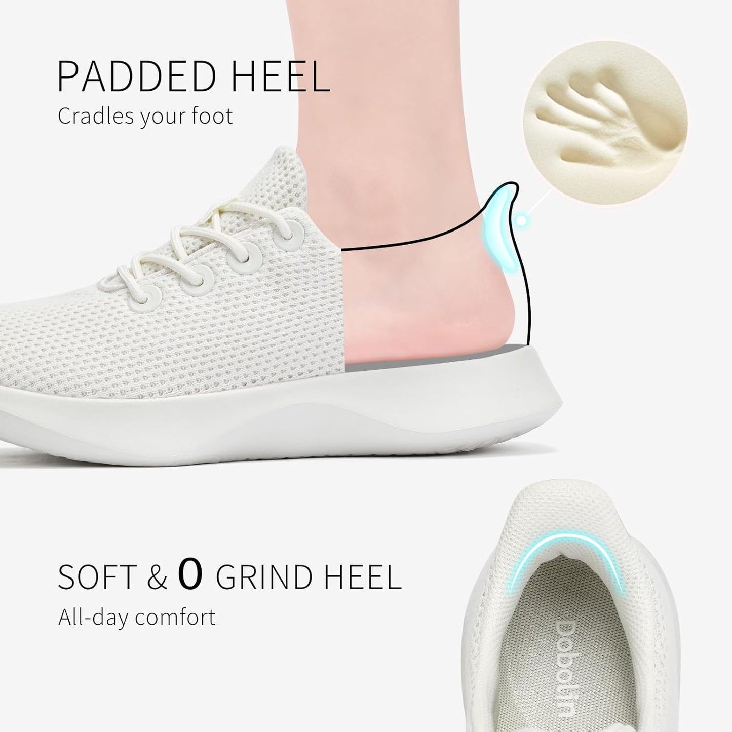 Tennis Walking Shoes Womens Slip on Sneakers with Arch Support