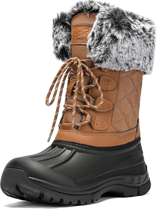 Waterproof Boots Lightweight Warm Anti-Slip Sole for Cold Weather Outdoor