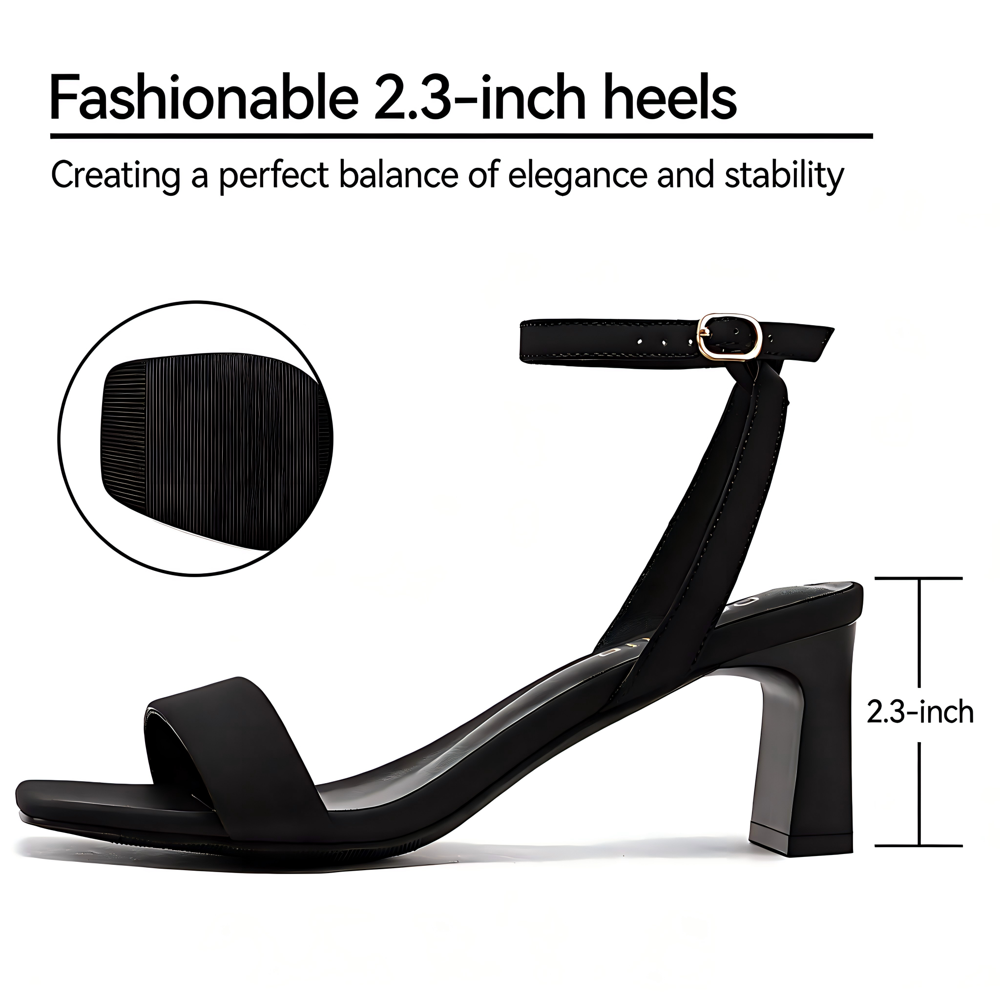 Wide Width Dress Heel 2.64-inch Wedding Party Shoes
