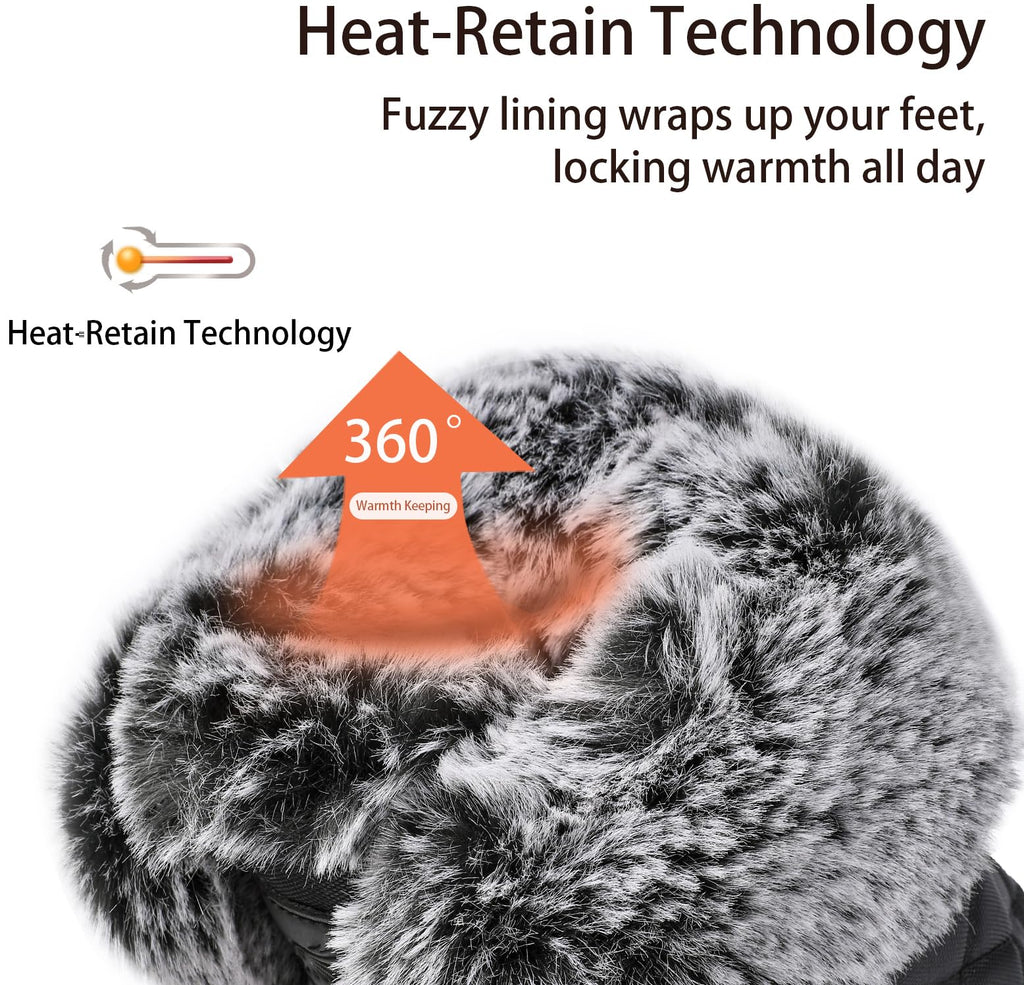 Waterproof Boots Lightweight Warm Anti-Slip Sole for Cold Weather Outdoor