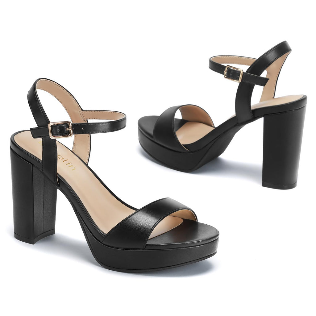 Wide Width Platform High Heels Open Toe Wedding Party Ankle Strap Dress Sandals