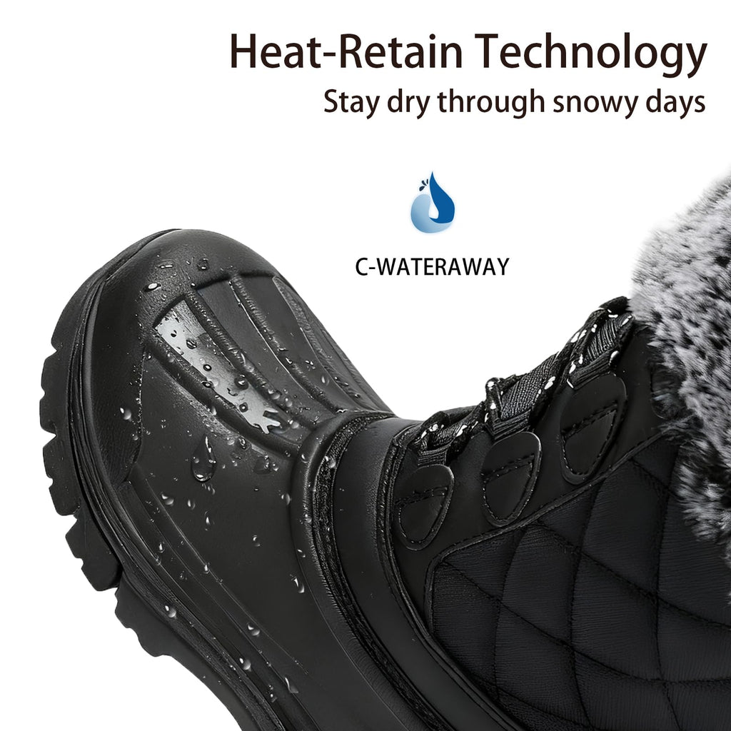 Waterproof Boots Lightweight Warm Anti-Slip Sole for Cold Weather Outdoor