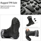 Waterproof Boots Lightweight Warm Anti-Slip Sole for Cold Weather Outdoor