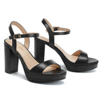 Wide Width Platform High Heels Open Toe Wedding Party Ankle Strap Dress Sandals