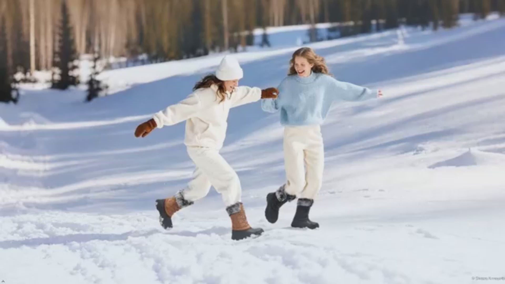 Waterproof Boots Lightweight Warm Anti-Slip Sole for Cold Weather Outdoor